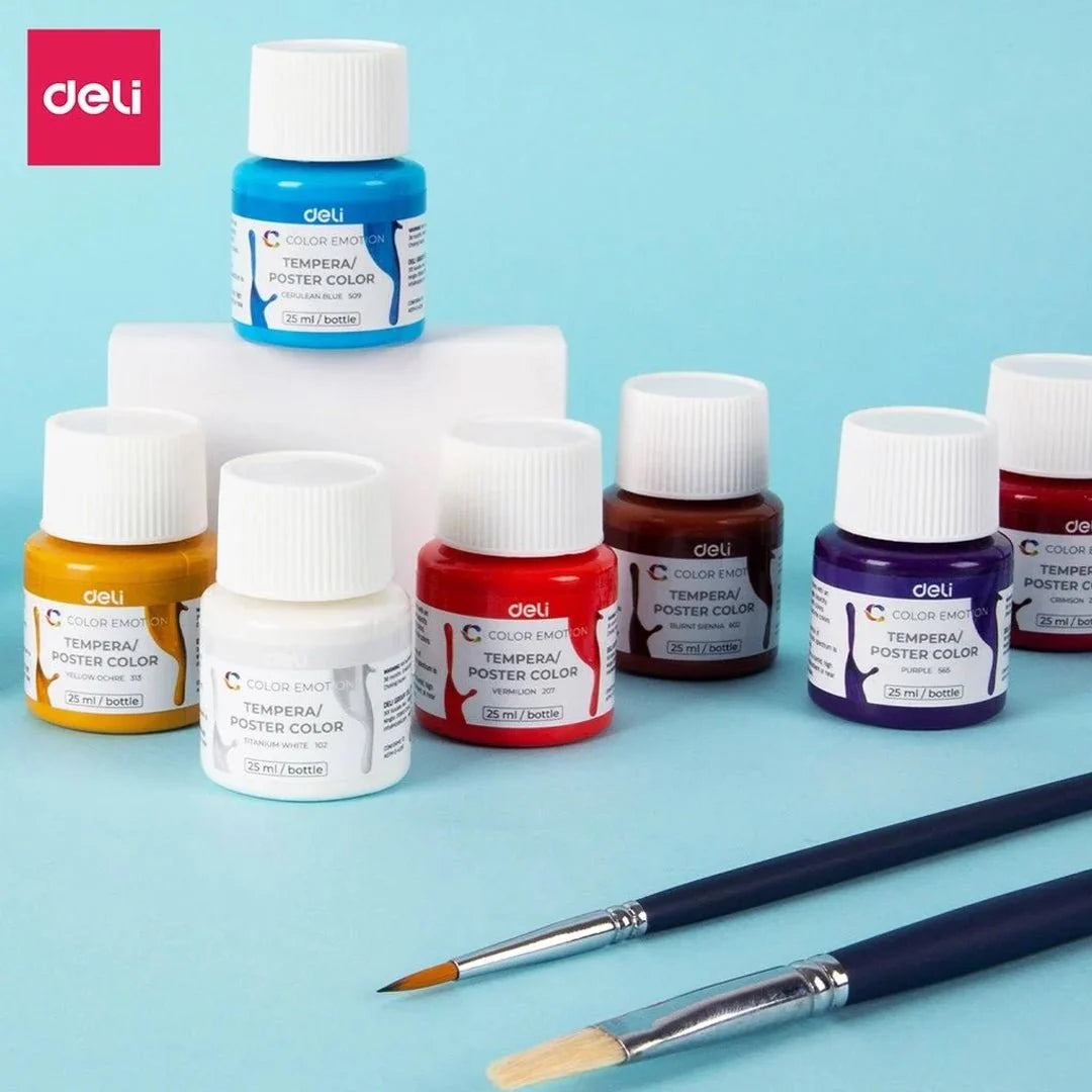 DELI COLOR EMOTION 12 TEMPERA POSTER COLOR 12*25 ML
