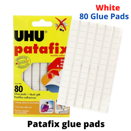 UHU PATAFIX WHITE 80 PADS,39125