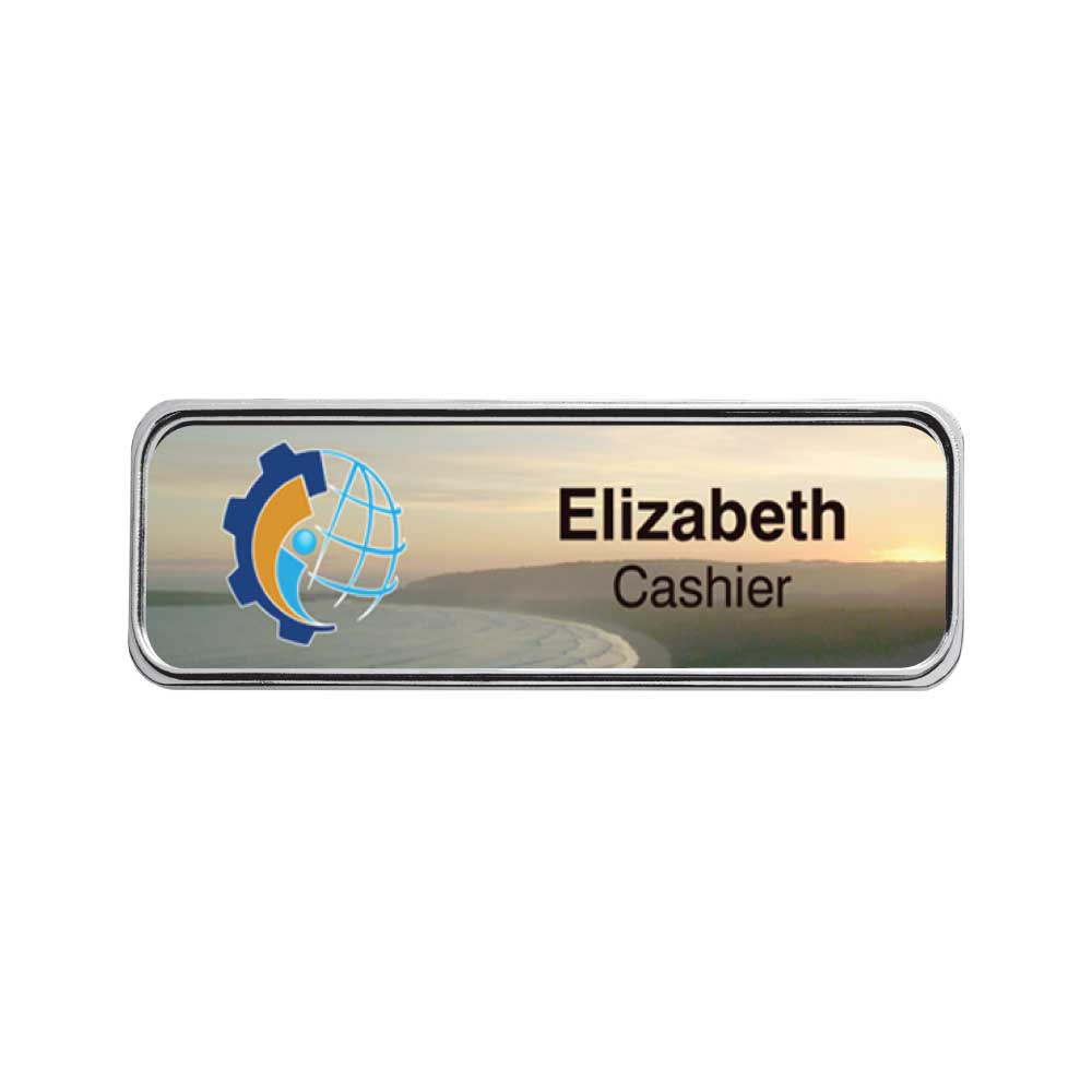 Metal Injected Name Badges ( “Your Brand • Your Print • Your Style.” ) All printing available