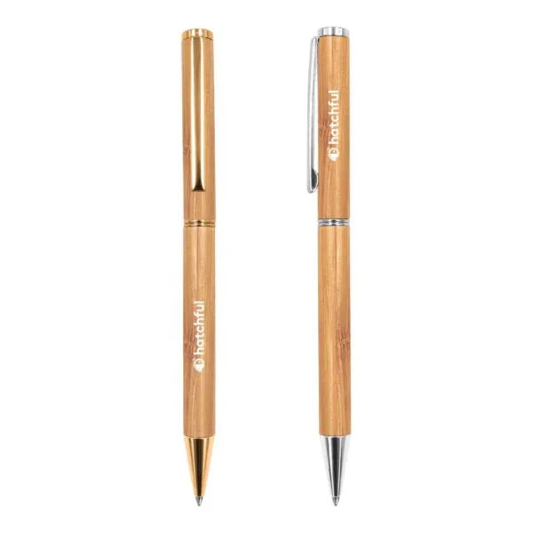 Promotional Bamboo Pens ( “Your Brand • Your Print • Your Style.” ) All printing available