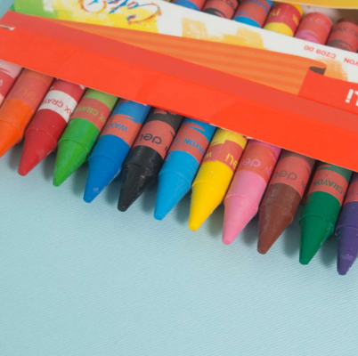 DELI WAX CRAYON C20900 12 COLOR IN A BOX