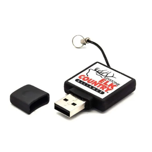 Square Black Rubberized USB Flash Drives ( “Your Brand • Your Print • Your Style.” ) All printing available