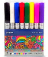 MAXI ACRYLIC POINT MARKER 8 PCS