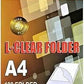 PARTNER 100‑Piece A4 L‑Shape Folder Box (Clear)