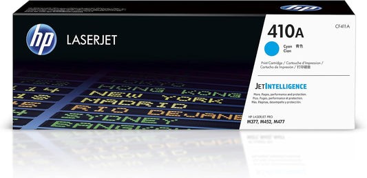 HP CF411A 410A Original LaserJet Toner Cartridge, Cyan