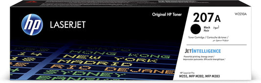 HP 207A Black Original Laserjet Toner Cartridge [W2210A] | Works with HP LaserJet Pro M255, M282, M283 Printers
