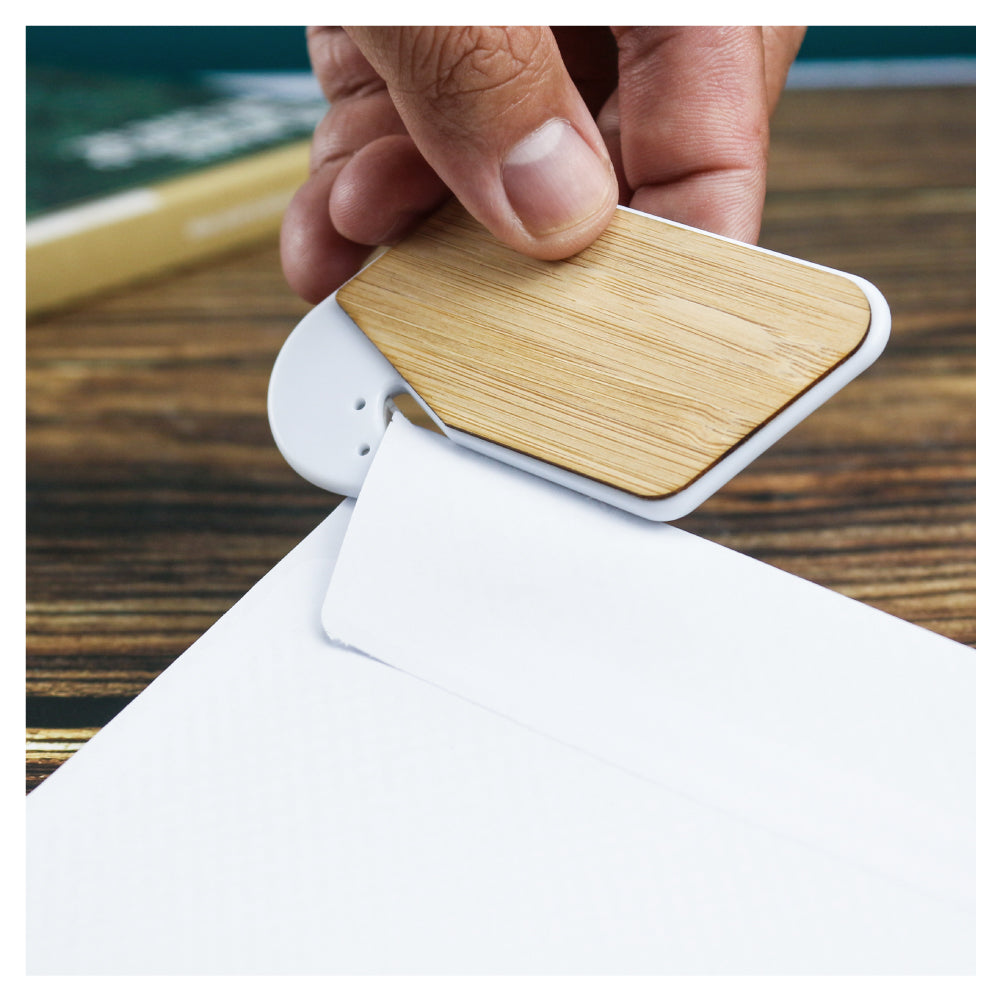 Bamboo Letter Opener, Ideal For Covers & Boxes ( “Your Brand • Your Print • Your Style.” ) All printing available