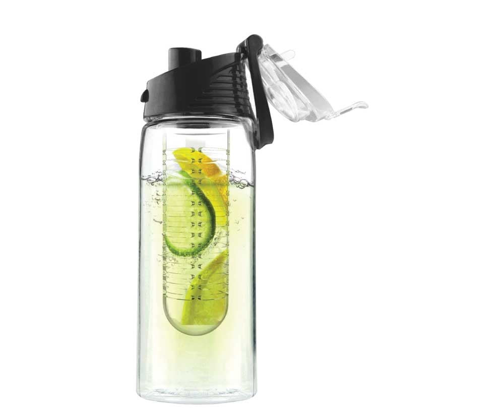 Water Bottle with Fruit Infuser ( “Your Brand • Your Print • Your Style.” ) All printing available