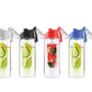 Water Bottle with Fruit Infuser ( “Your Brand • Your Print • Your Style.” ) All printing available