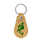 Cork PU Keychains with 32mm Metal Flat Key Ring ( “Your Brand • Your Print • Your Style.” ) All printing available