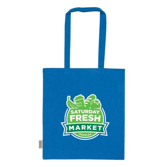 Recycled Cotton Bags, Durable Long Strap ( “Your Brand • Your Print • Your Style.” ) All printing available