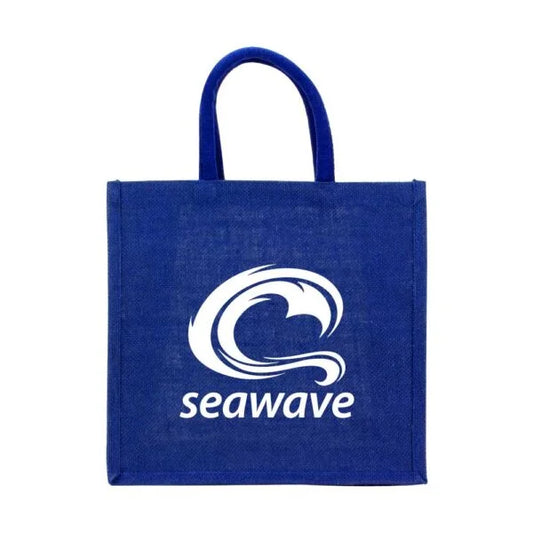Reusable Square Jute Bags with Cotton Handles ( “Your Brand • Your Print • Your Style.” ) All printing available