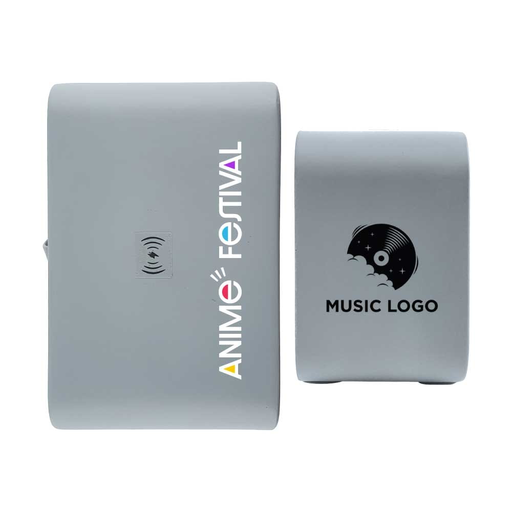 Eco-Friendly Wireless Charger with Clock 5W Output ( “Your Brand • Your Print • Your Style.” ) All printing available