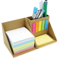 CARDBOARD BOX WHICH FLIPS OPEN TO REVEAL A HANDY STICKY NOTE SET