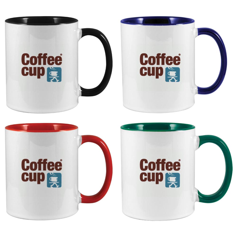 Two Tone Ceramic Mugs ( “Your Brand • Your Print • Your Style.” ) All printing available