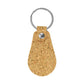 Cork PU Keychains with 32mm Metal Flat Key Ring ( “Your Brand • Your Print • Your Style.” ) All printing available