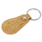 Cork PU Keychains with 32mm Metal Flat Key Ring ( “Your Brand • Your Print • Your Style.” ) All printing available