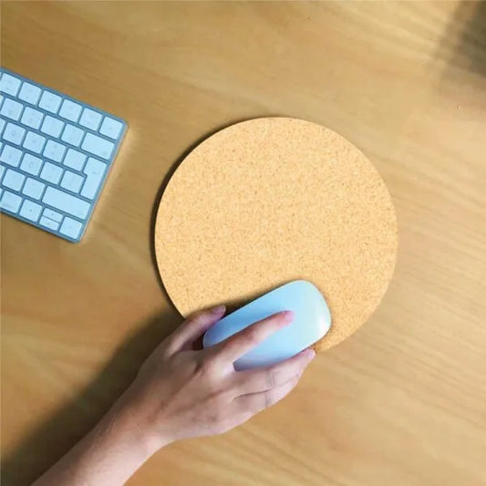 Eco-Friendly Cork Round Mouse Pads ( “Where Printing Meets Perfection.” )