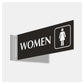 Aluminum Corridor Signage Holders in Silver ( “Your Brand • Your Print • Your Style.” ) All printing available