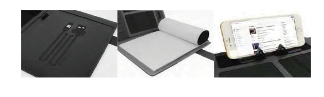 DORNIEL DESIGNS PORTFOLIO FOLDERS WITH POWERBANK