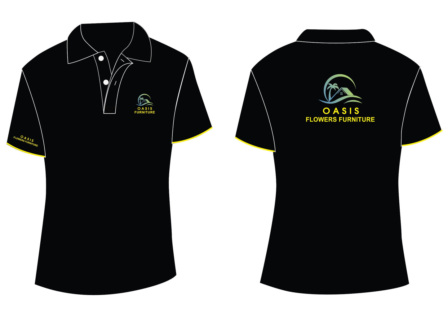 Polo T-shirt Embroidery & DTF Printing