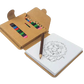 ECO FRIENDLY DRAWING PAD WITH COLORED PENCILS
