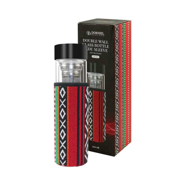 Double Wall Glass Bottles with SADU Sleeve 500ml ( “Your Brand • Your Print • Your Style.” ) All printing available