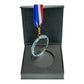 Glass Medals with Ribbon and Box ( “Your Brand • Your Print • Your Style.” ) All printing available