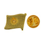 Gold Plated Flag Pin Badges with Butterfly Clutch ( “Your Brand • Your Print • Your Style.” ) All printing available