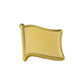 Gold Plated Flag Pin Badges with Butterfly Clutch ( “Your Brand • Your Print • Your Style.” ) All printing available