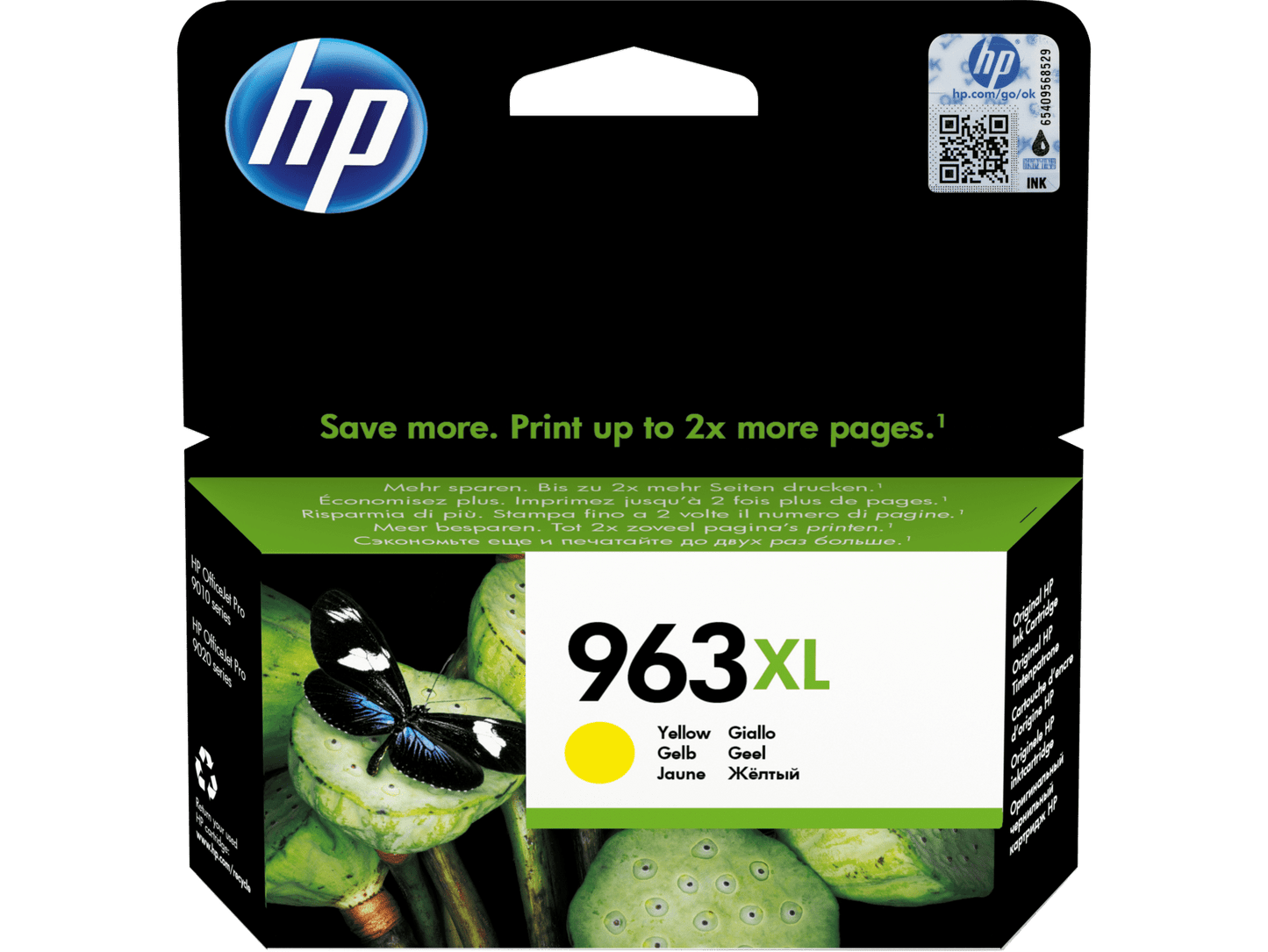 P 963XL Cartridges YELLOW  – High-Yield for Office Jet Pro 9000 Series