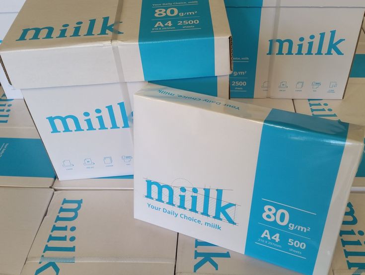 Miilk A4 Copy Paper 80gsm – Box of 2500 Sheets