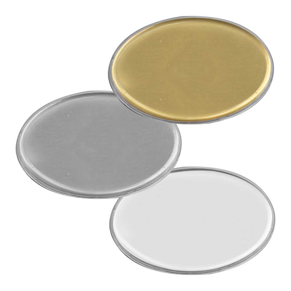 Lens Cover Oval Name Badges ( “Your Brand • Your Print • Your Style.” ) All printing available