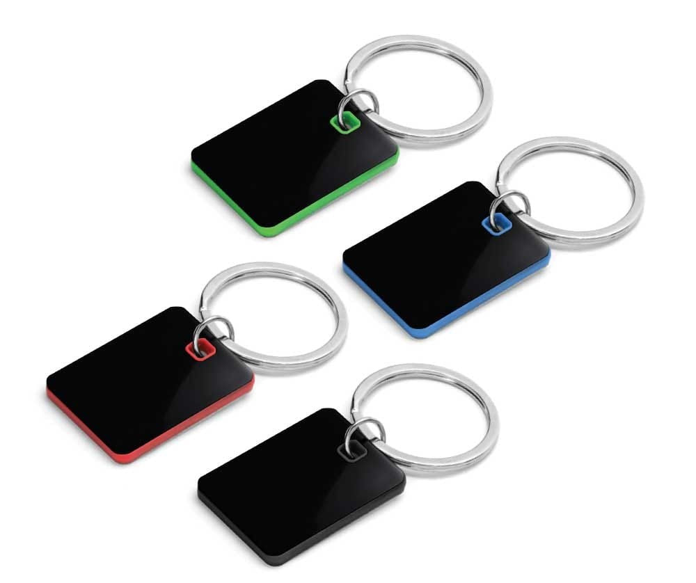 Metal Key Holders Black Gun Finish ( “Your Brand • Your Print • Your Style.” ) All printing available