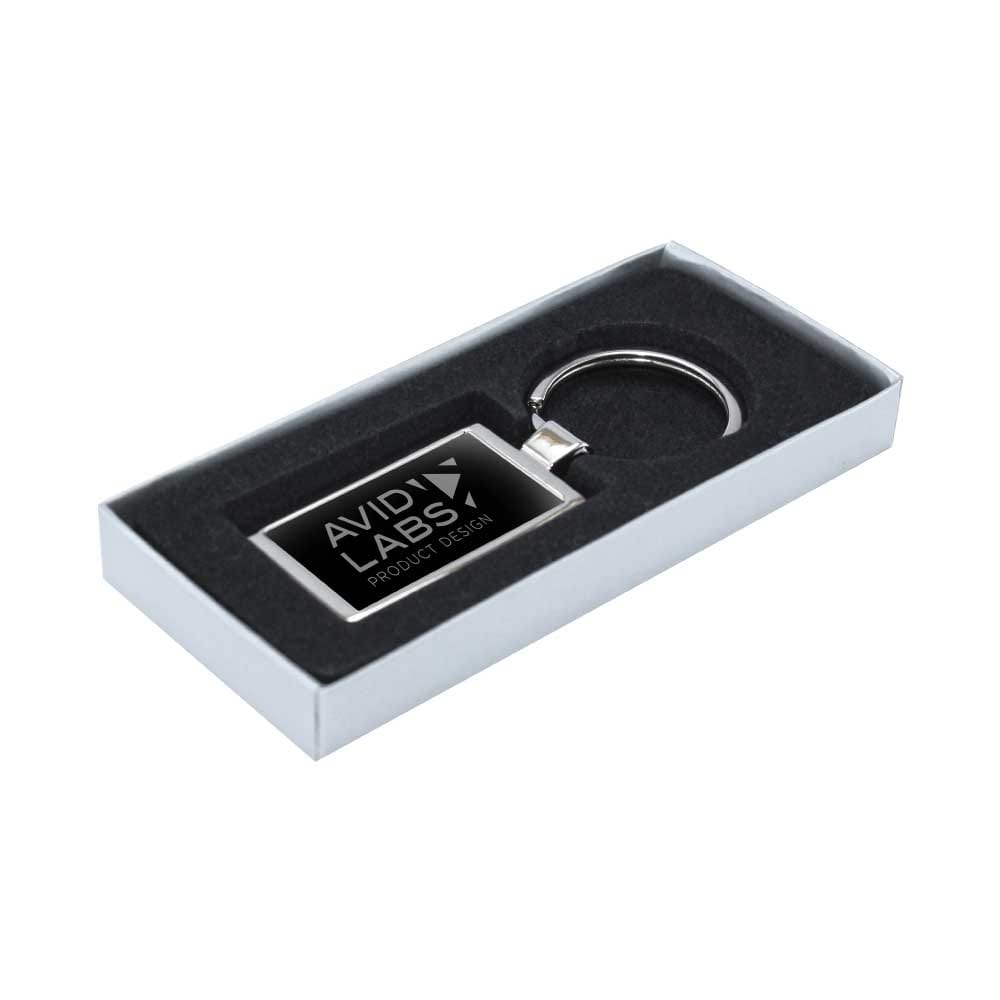 Rectangular Metal Keychains ( “Your Brand • Your Print • Your Style.” ) All printing available