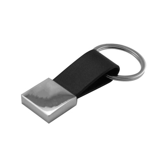 Metal Keychain with Strap ( “Your Brand • Your Print • Your Style.” ) All printing available