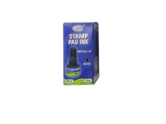 FIS Stamp Pad Ink – 30 ml Refill  BLACK