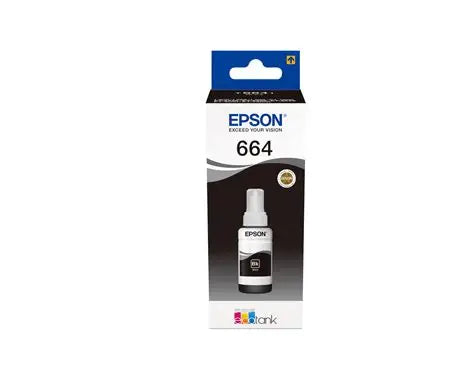 Epson 664 BLACK  Ink Bottles – Genuine Refill Ink for EcoTank Printers