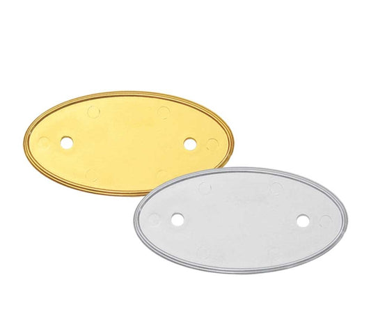 PVC Injected Oval Name Badges ( “Your Brand • Your Print • Your Style.” ) All printing available