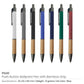 Push Button Ballpoint Pens with Bamboo Grip ( “Your Brand • Your Print • Your Style.” ) All printing available