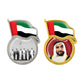 UAE Flag Design Badges with Magnet Attachment ( “Your Brand • Your Print • Your Style.” ) All printing available