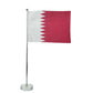 Flag with Metal Pole & Clear Glass Round Base ( “Your Brand • Your Print • Your Style.” ) All printing available