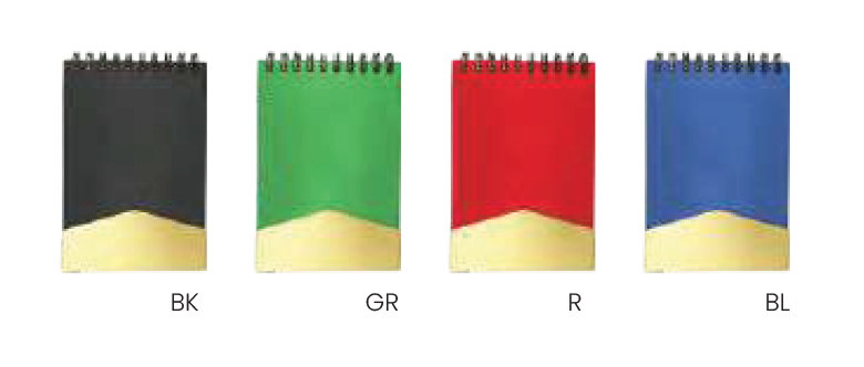 RECYCLED SPIRAL NOTEPAD WITH STICKY NOTES AND PEN IN A MAGNETIC