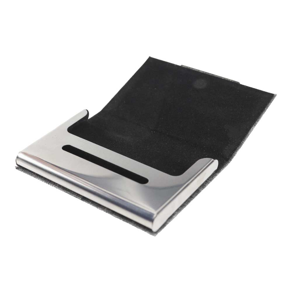 RPET & Chrome Metal Business Card Holders,Cards Hold 20Pcs ( “Your Brand • Your Print • Your Style.” ) All printing available