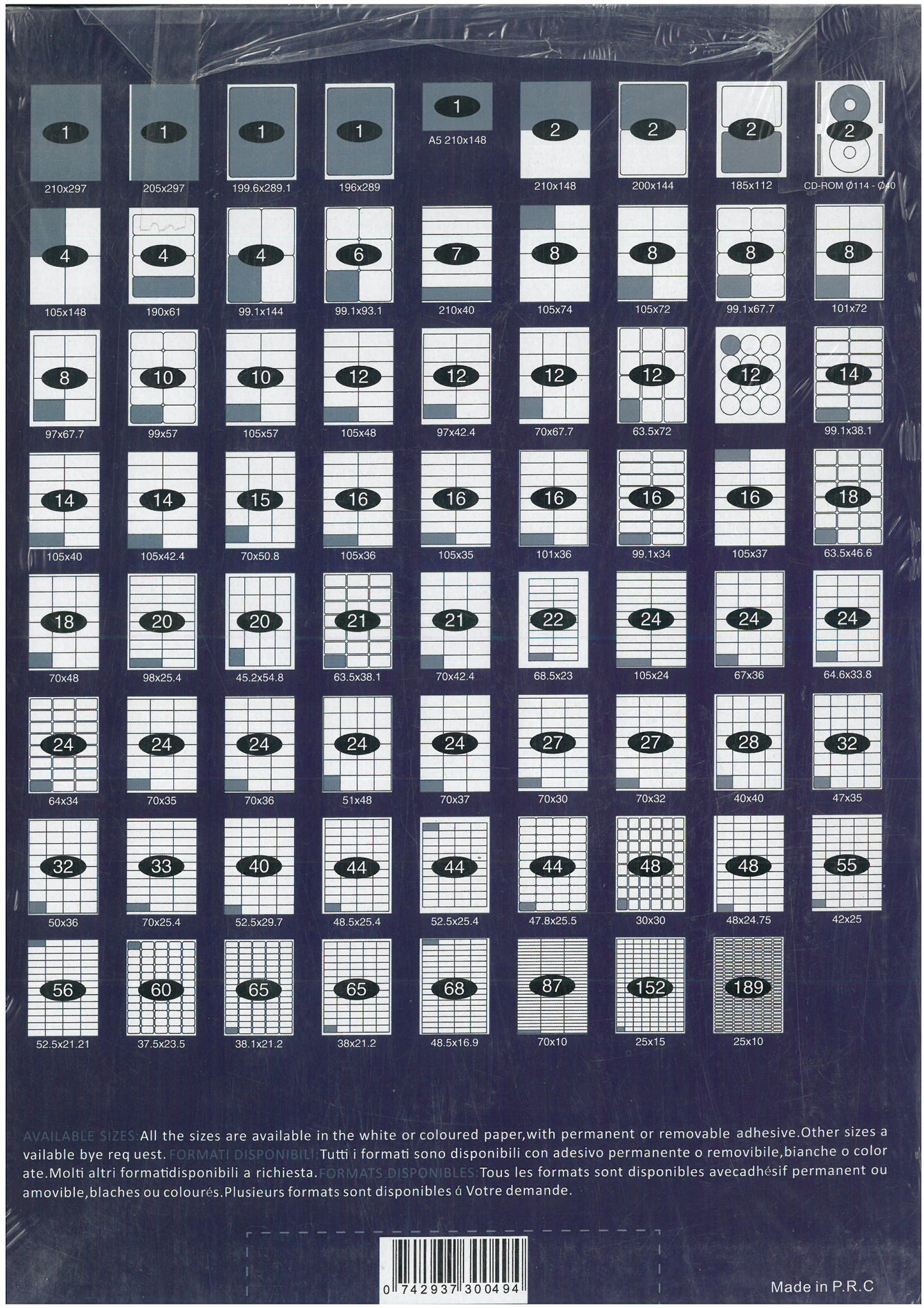 SUPER DEAL SMART LABELS A4 100SHEETS IN PACKET