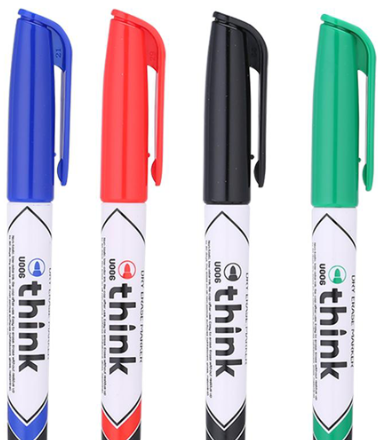 DELI THINK WHITE BOARD MARKER U006 BLUE