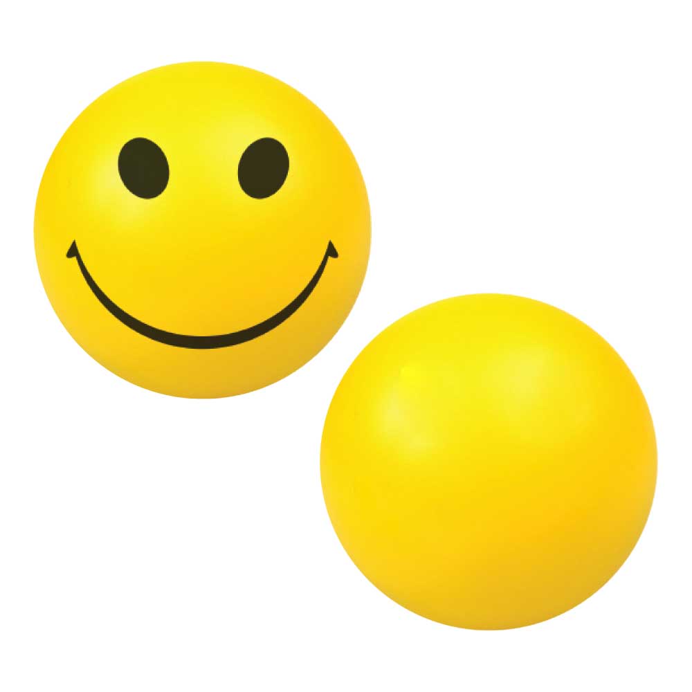 Smiley Face Anti Stress Balls ( “Your Brand • Your Print • Your Style.” ) All printing available