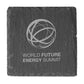 Square Slate Coaster ( “Your Brand • Your Print • Your Style.” ) All printing available