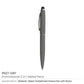 Stylus Metal Pens Rubberized & Twist-action ( “Your Brand • Your Print • Your Style.” ) All printing available