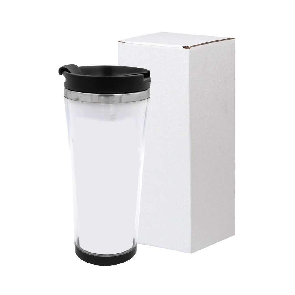Travel Mugs in Insert Paper Design ( “Your Brand • Your Print • Your Style.” ) All printing available